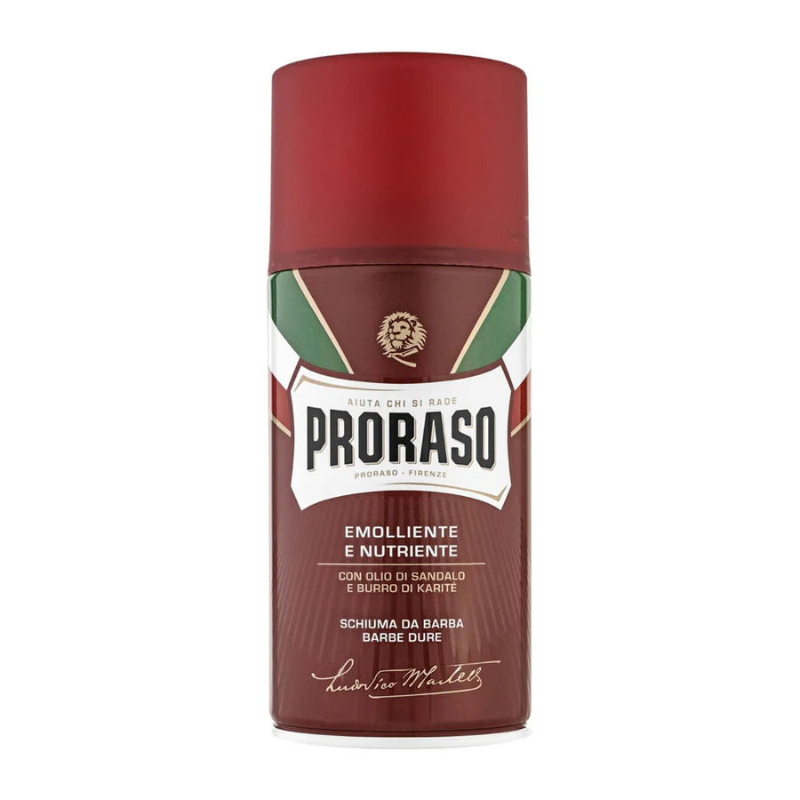 Proraso Red Shaving Foam – Coarse Beards & Dry Skin 300ml