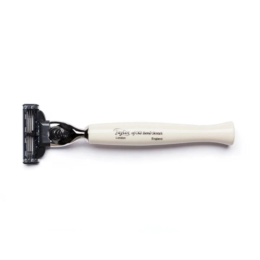 Taylor of Old Bond Street No. 74 Mach3 Razor – Imitation Ivory