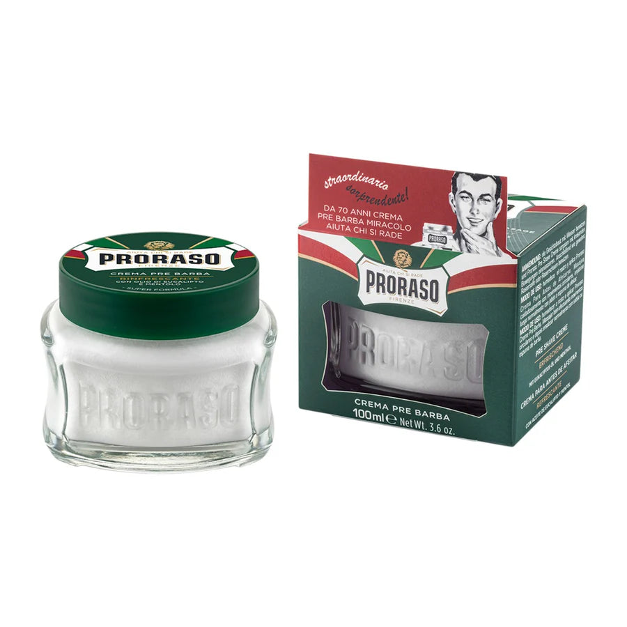 Proraso Green Pre-Shave Cream – Eucalyptus & Menthol 100ml